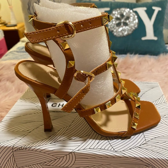 Studded Ankle Strap Sandals - Picture 3 of 13